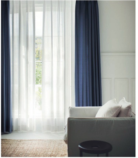 レースカーテンの透け感