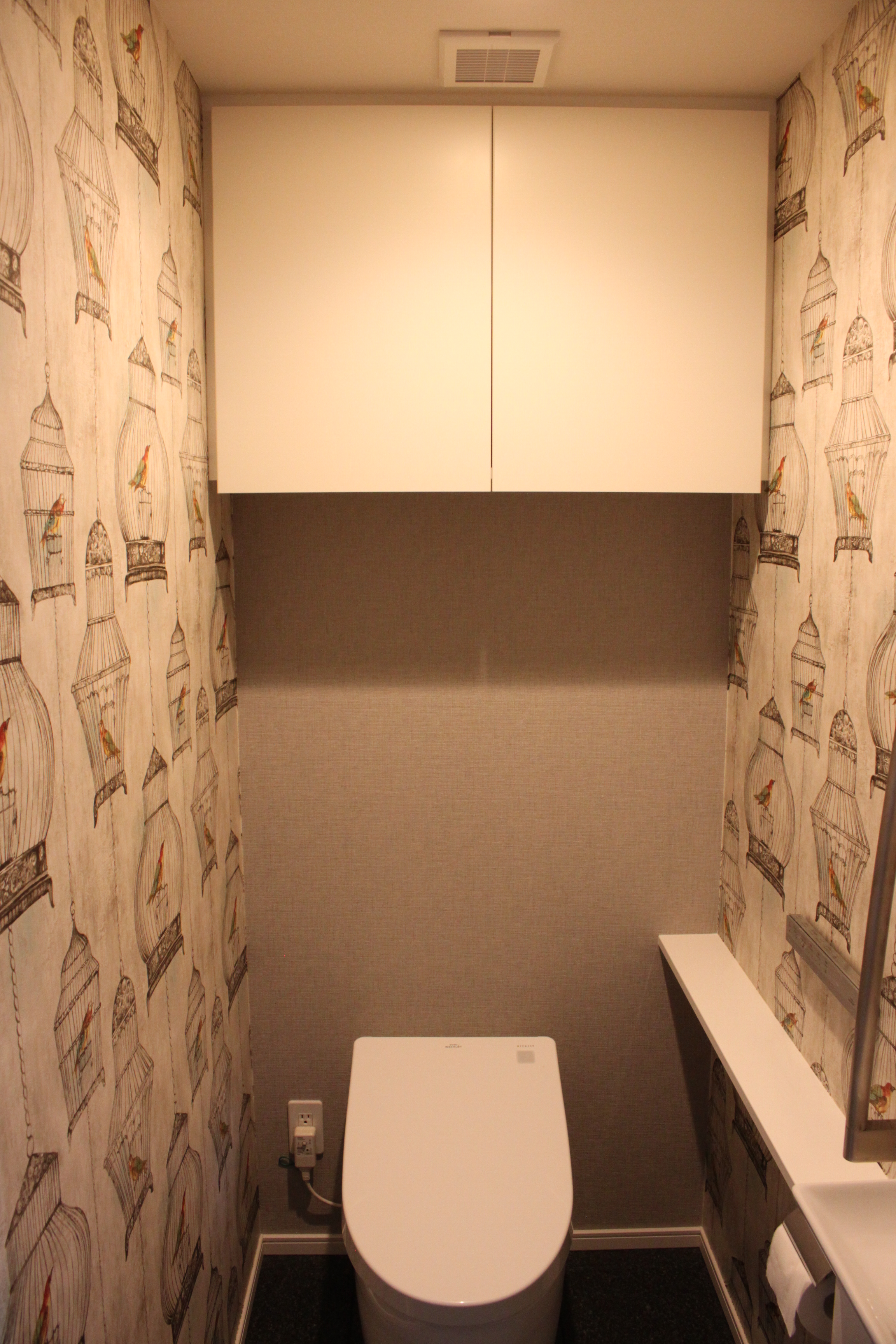 トイレの輸入壁紙