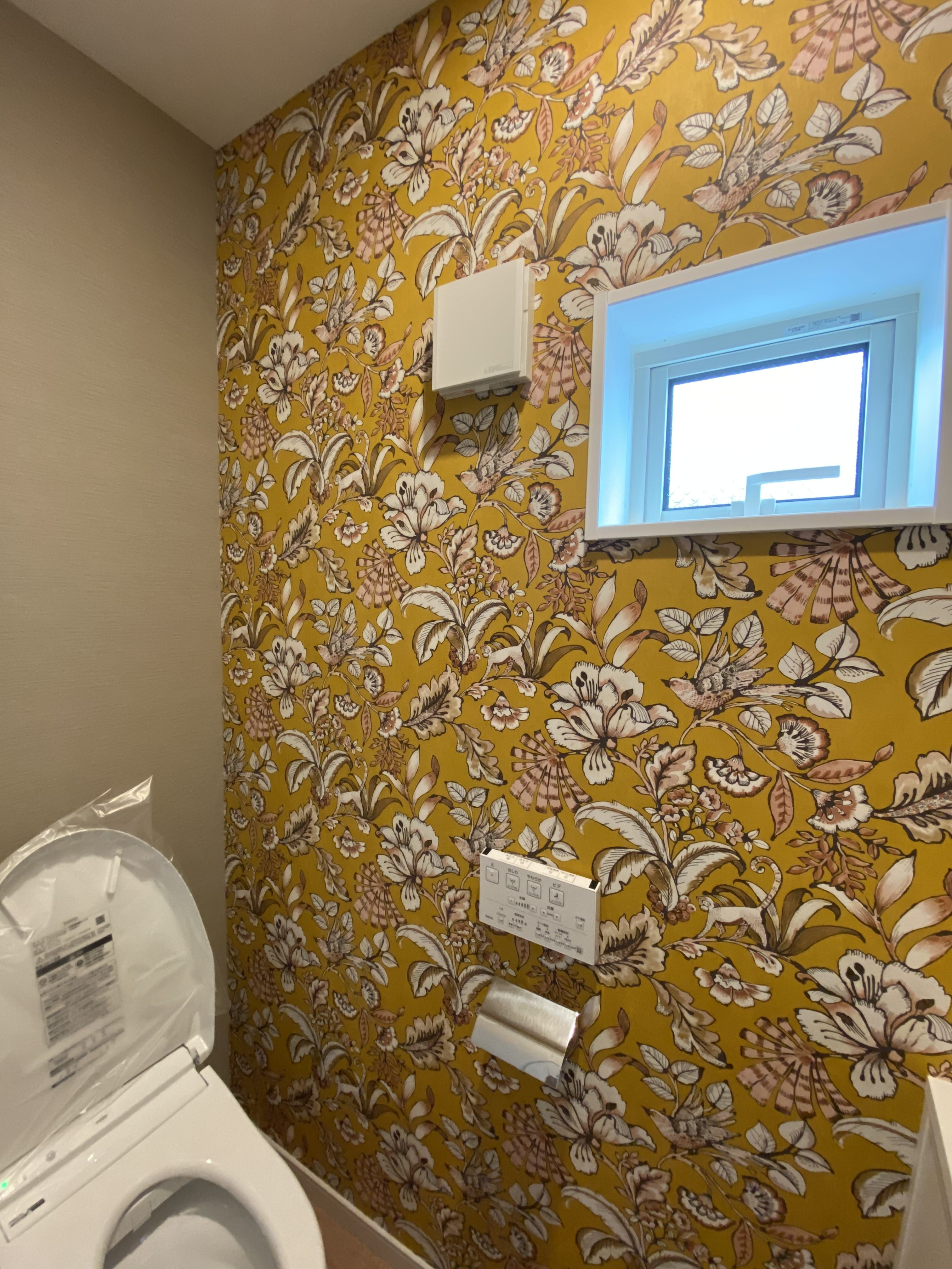 トイレの輸入壁紙